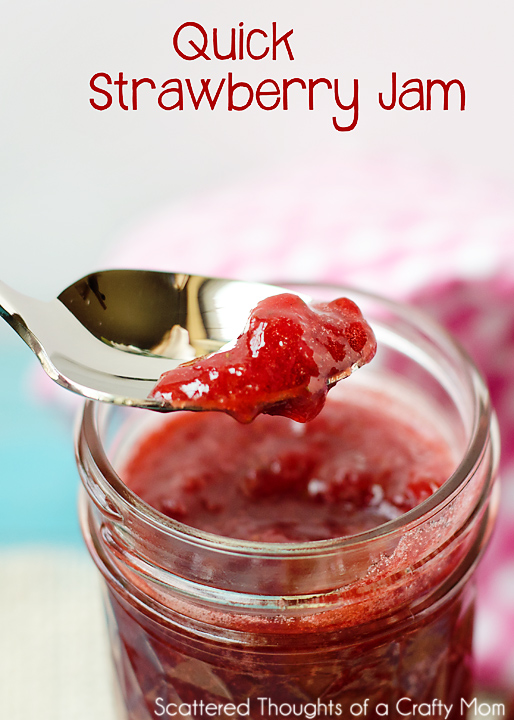 Quick and Easy Strawberry Jam Recipe (without pectin) Scattered