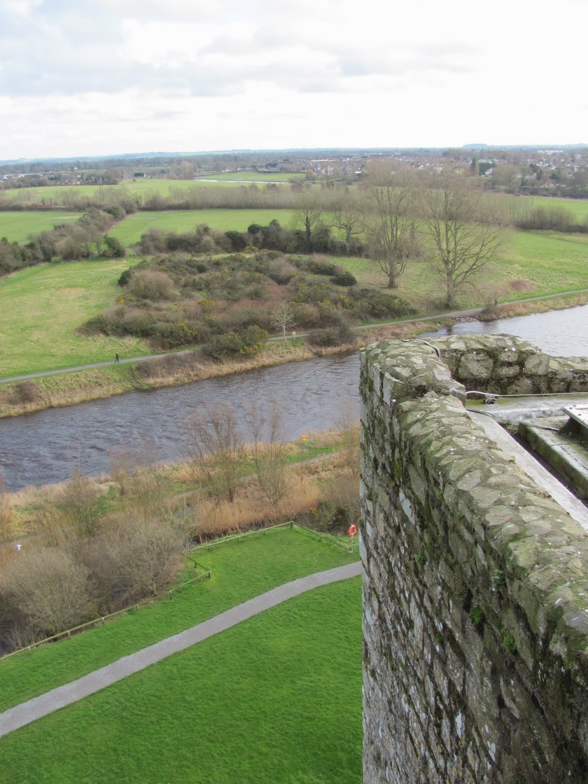 River Boyne from the Ramparts River Boyne seen from the ramparts of Trim Castle, Trim, Ireland