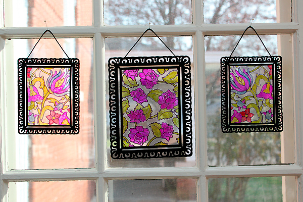 Make a Faux Stained Glass Window - Just Paint It Blog