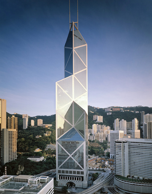 Image result for Bank of China Tower, Hong Kong, China, 1990