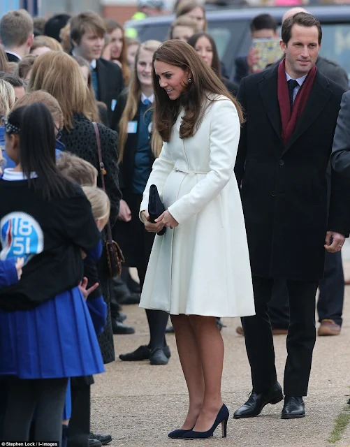 Kate Middleton visits Portsmouth Kate wore Max Mara Coat