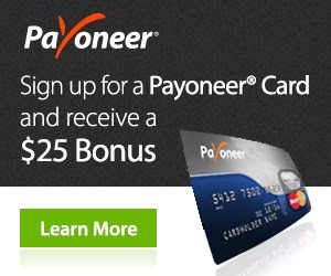 Get $25 Bonus and Payoneer MasterCard