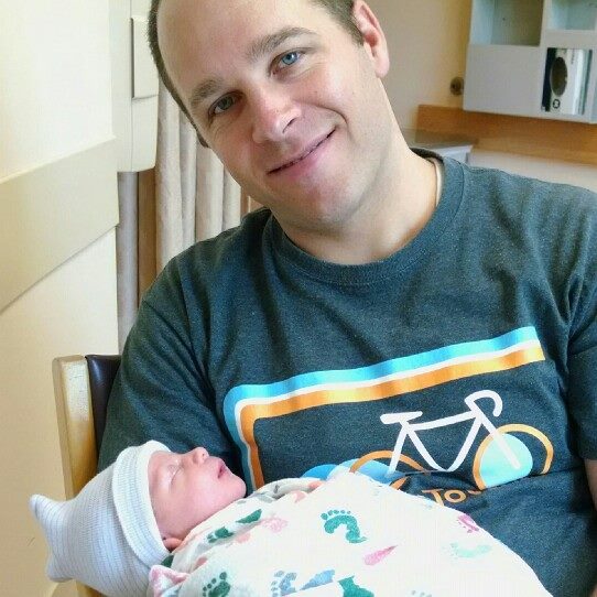 Curtis with new son Cade