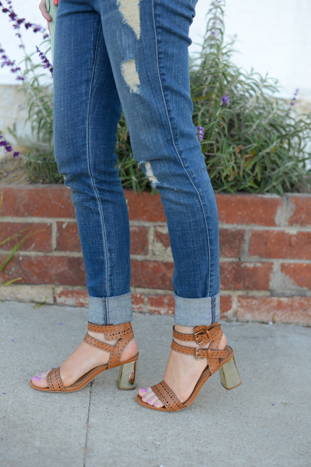 brown spring sandals, M Loves M
