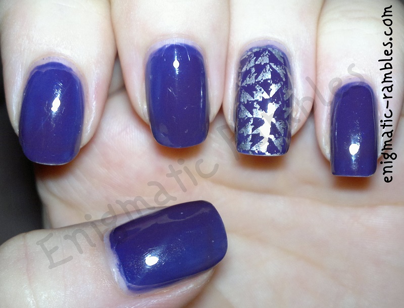 Purple Checked Nails bundle-monster-417-bm417