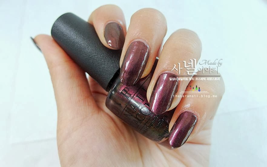 SARA NAIL: OPI PURPLE Nail Polish, OPI purple color nail art with Sara Nail