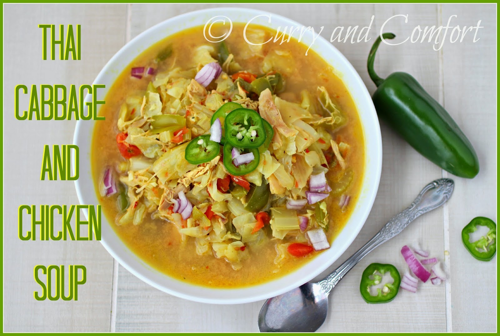 Kitchen Simmer Thai Cabbage and Chicken Soup