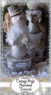 Learn how to make your own Vintage Style Snowman!