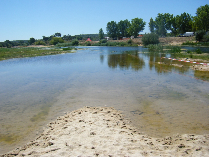 Zona Areal limpo para molhar-se