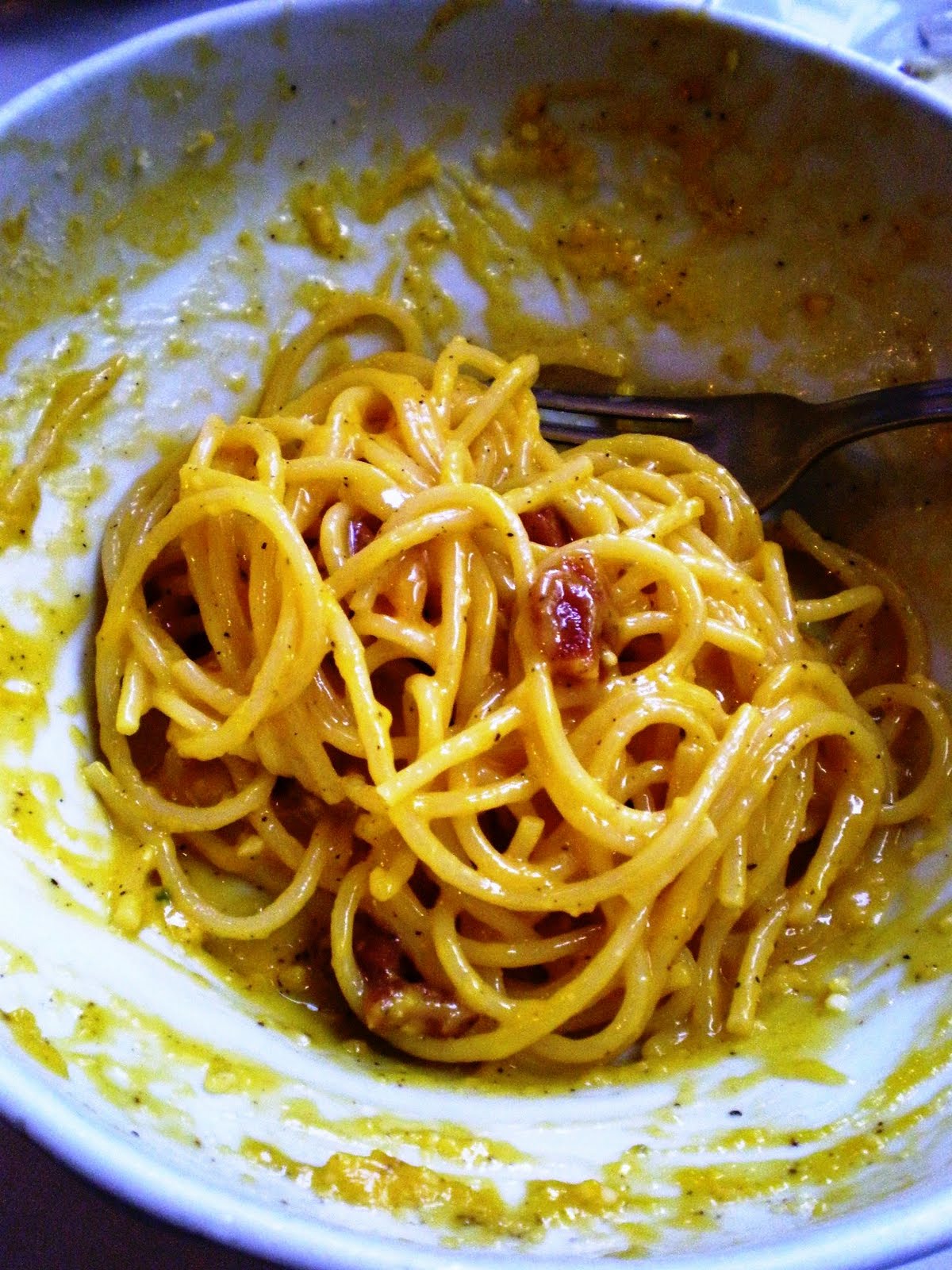 Write a Pumpkin, Bake Some Prose: Pasta Carbonara: A ...