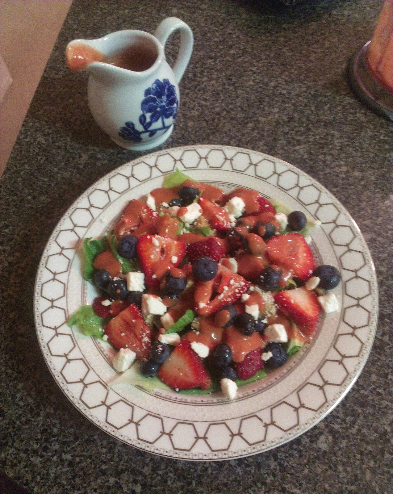 The Hungry Hood Berry Salad with Strawberry Balsamic Vinaigrette