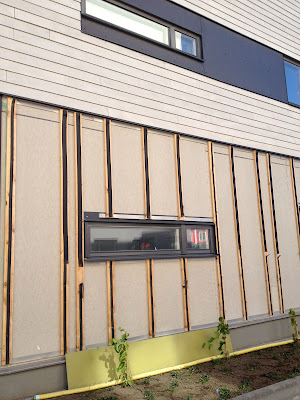 rainscreen wall construction 1x3 runners with rubber backing
