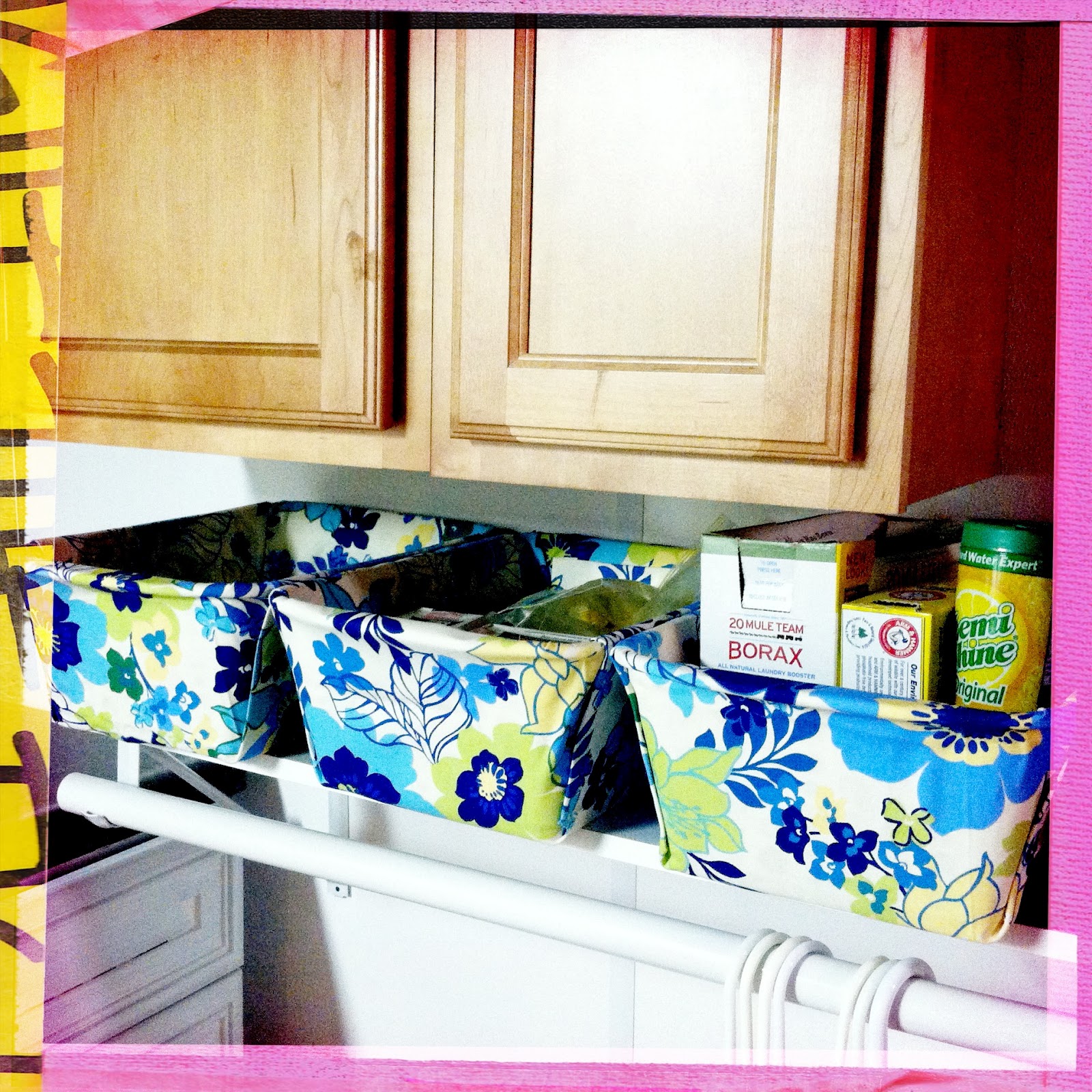 tales from a cottage DIY Fabric Covered Bins