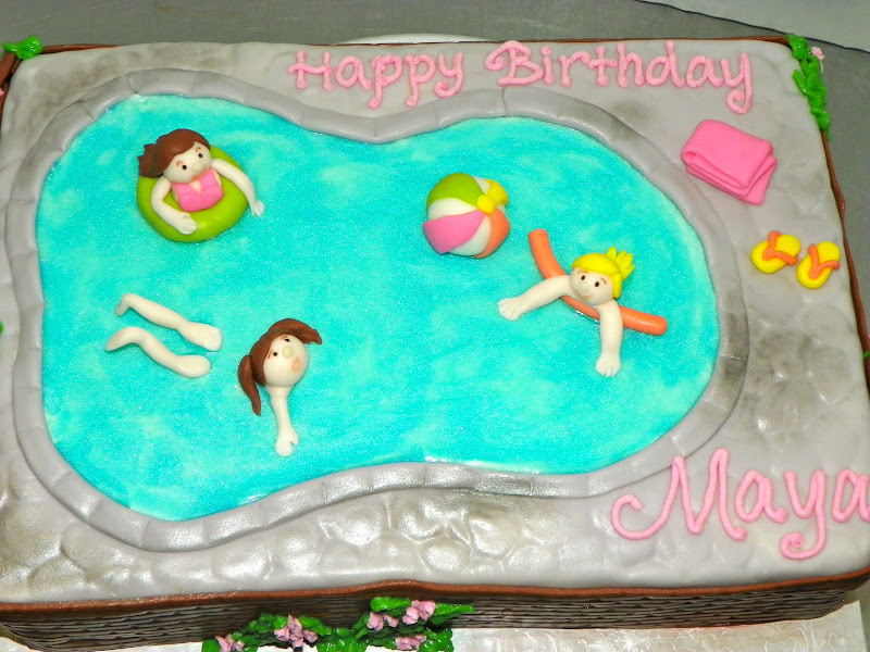Plumeria Cake Studio: Pool Party Birthday Cake
