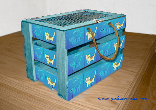 Convierte una caja de fruta en un transportín para gato Convierte una caja de fruta en un transportín para gato