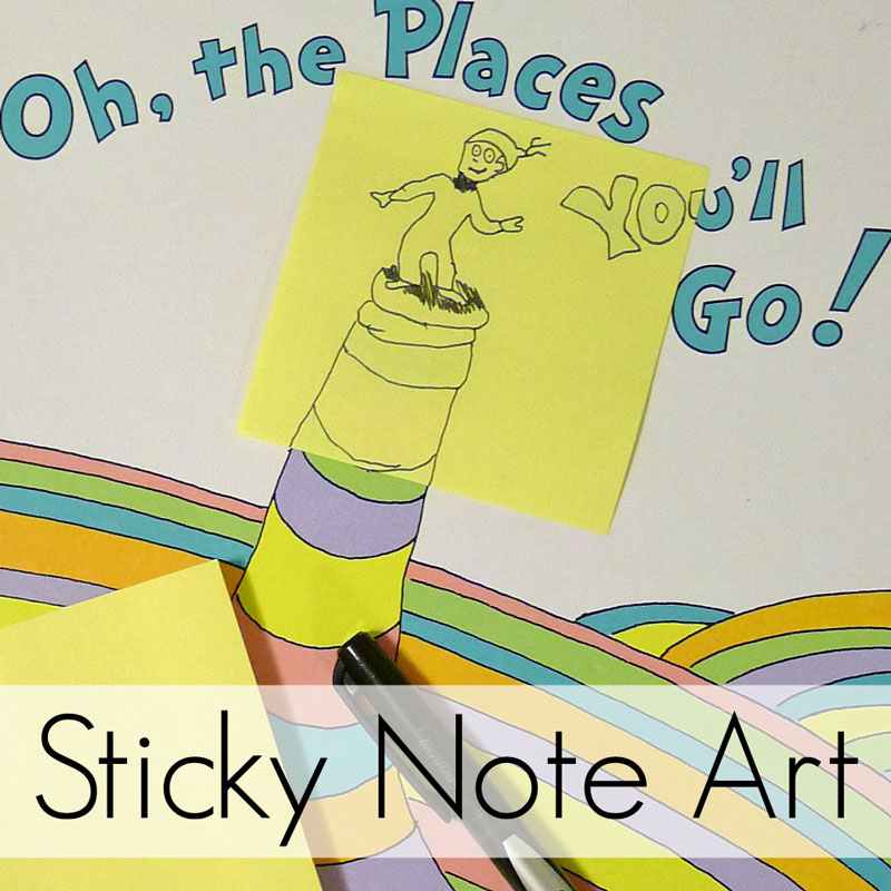 Pieces by Polly Sticky Note Art and Simple Stocking Stuffer Idea