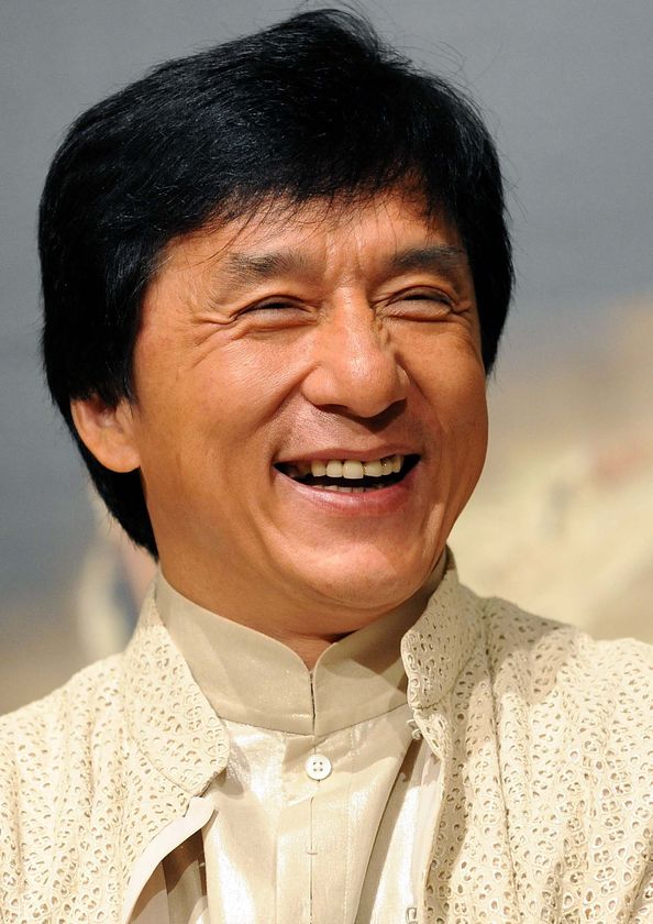 jackie chan flexing