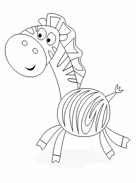 Kids Page Zebra Coloring Pages