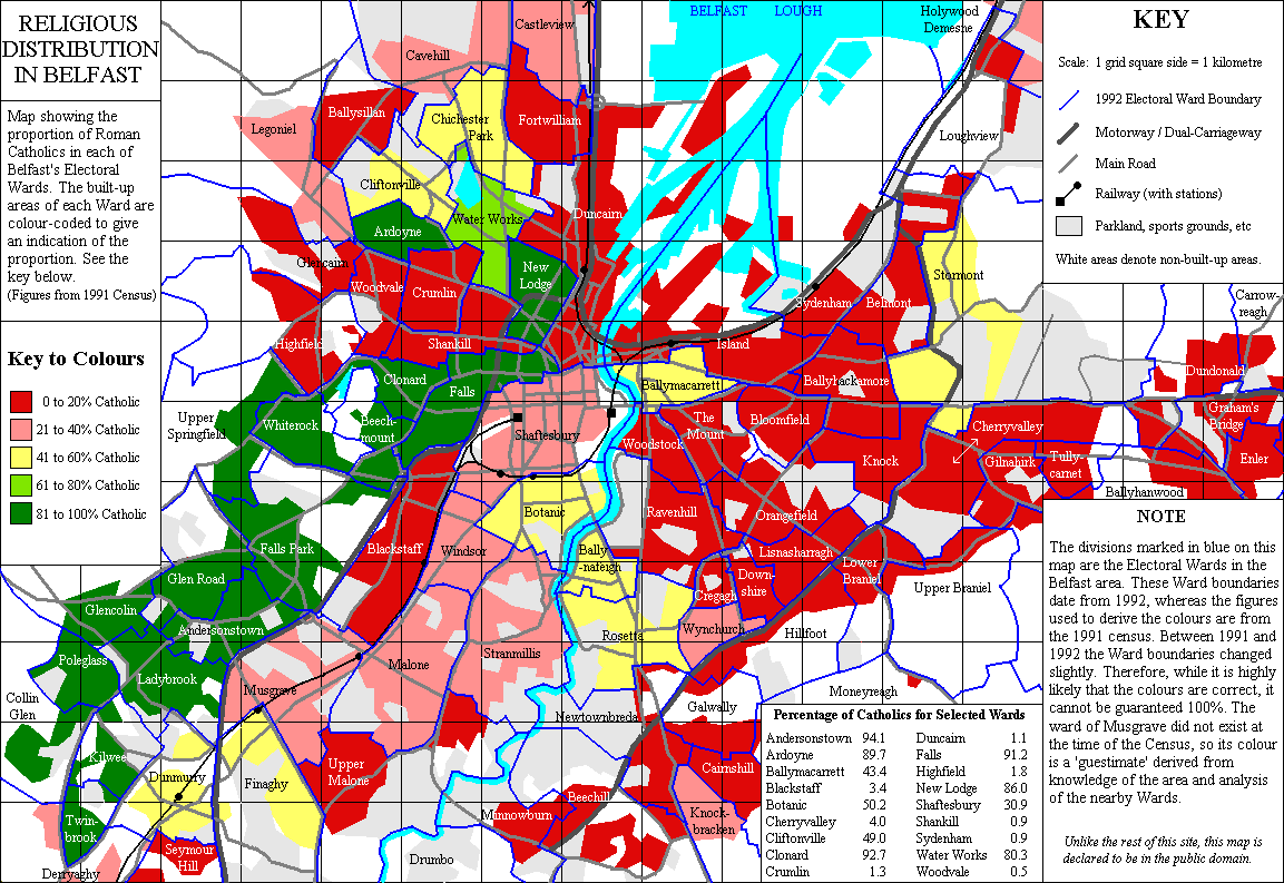 Maps of Belfast, Northern Ireland. Free Printable Maps