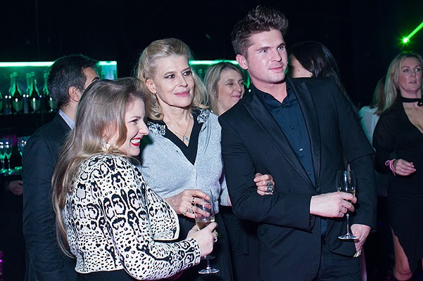Fanny Ardant and other stars at the bubbly party in Moscow