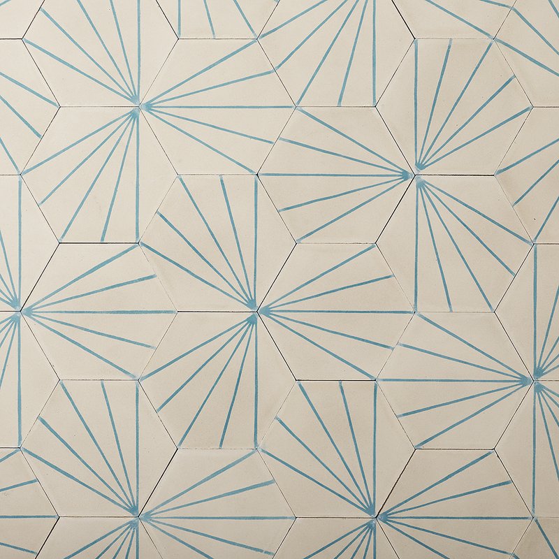 Gather geometric cement tiles from contemporary tiles