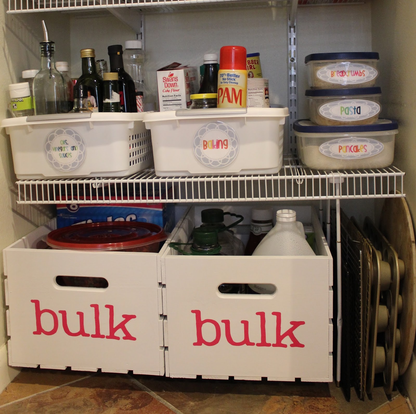 Elementary Organization a pantry party.