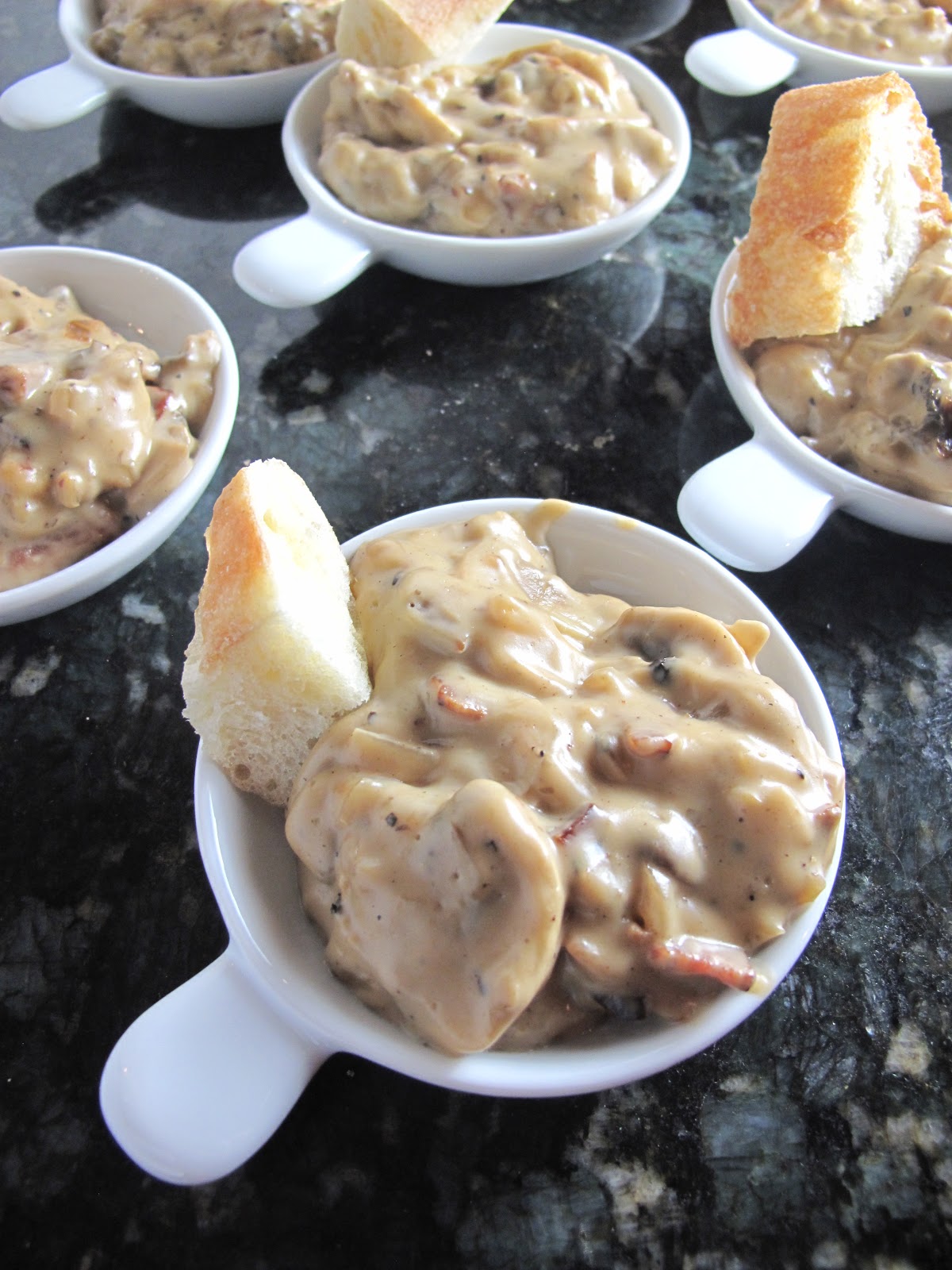 Mushroom Cheese Dip Purple Chocolat Home