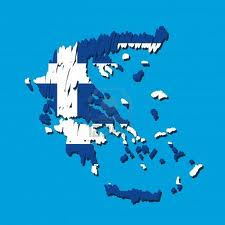 Greece-Flag map