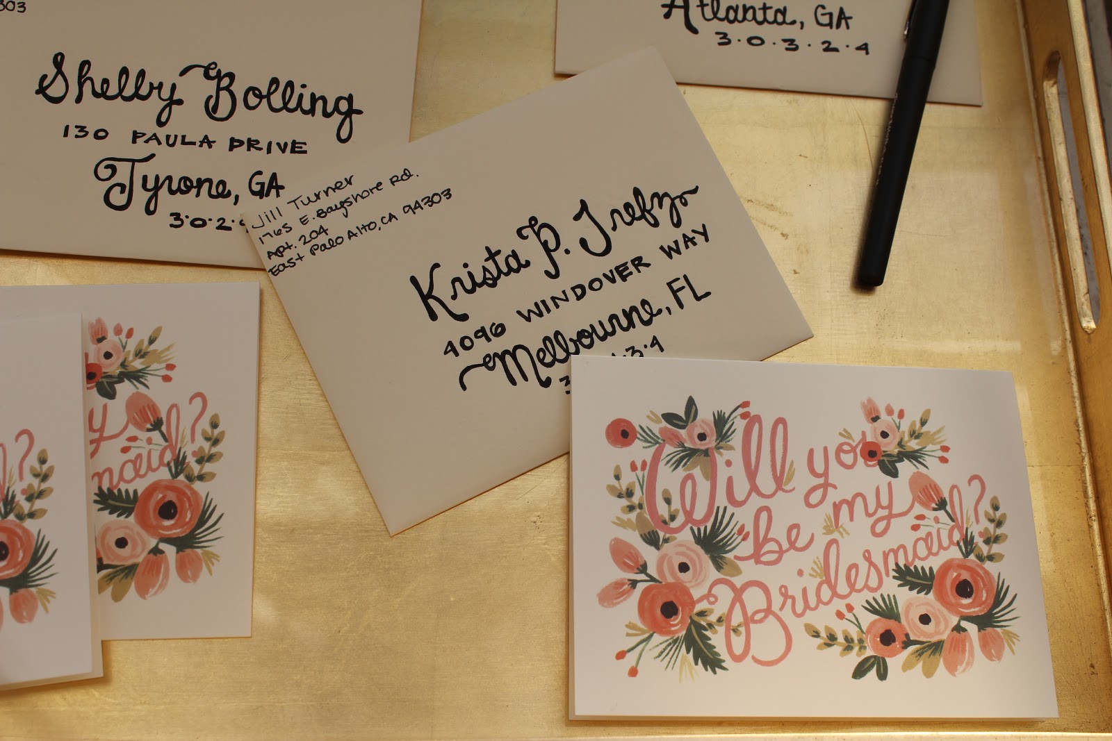 Just Jill Bridesmaids Cards