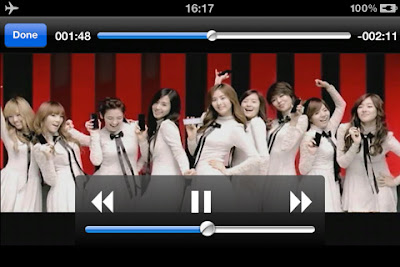 Pantalla del reproductor de vídeo OPlayer para iPhone