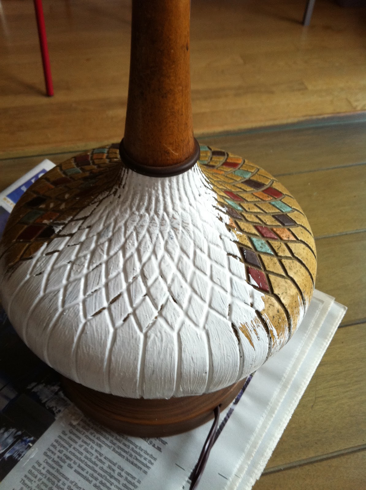 An Artful Nature update a mid century table lamp