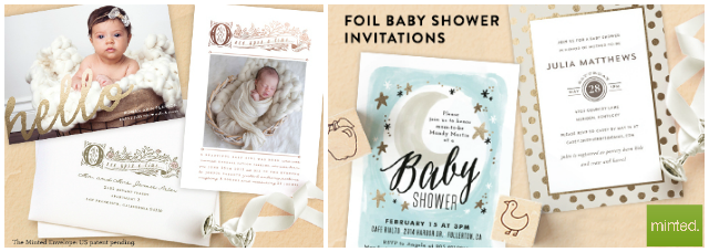 Fawn Over Baby Get Your Shine On with Minted.�s Foil