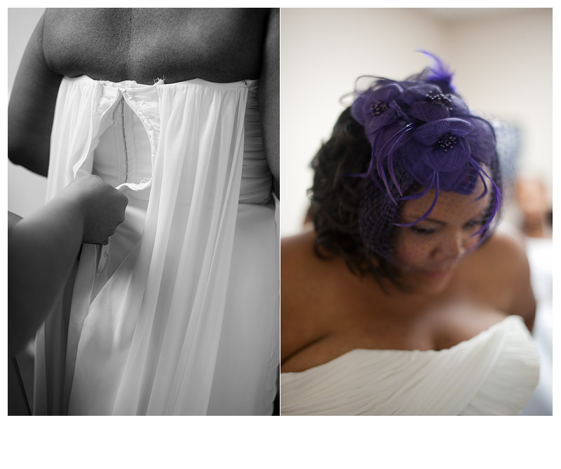 atlanta wedding photographer for douglasville, GA wedding zipping dres african american wedding photographer in Marietta