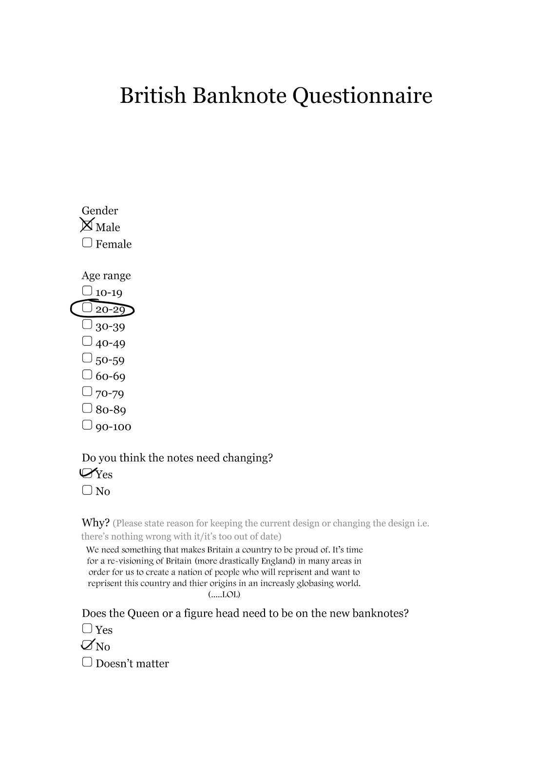 Dissertation Methodology Questionnaire Design