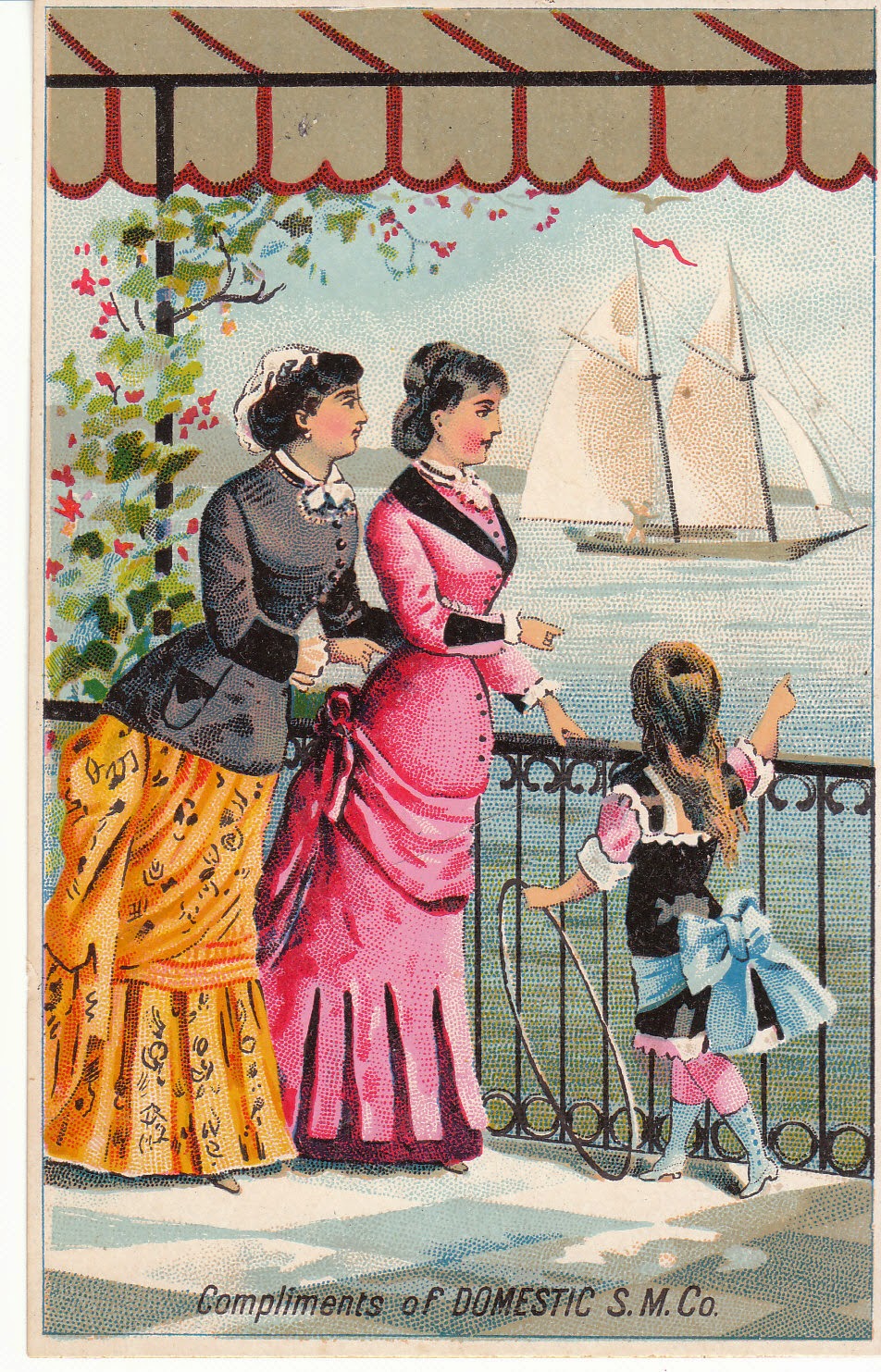 View from the Birdhouse Daily Vintage Victorian Trade Card of Women