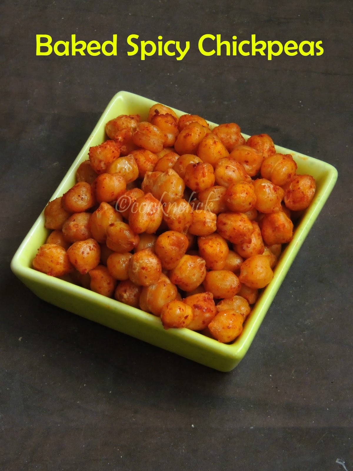 Baked Spicy Chickpeas Cook N Click