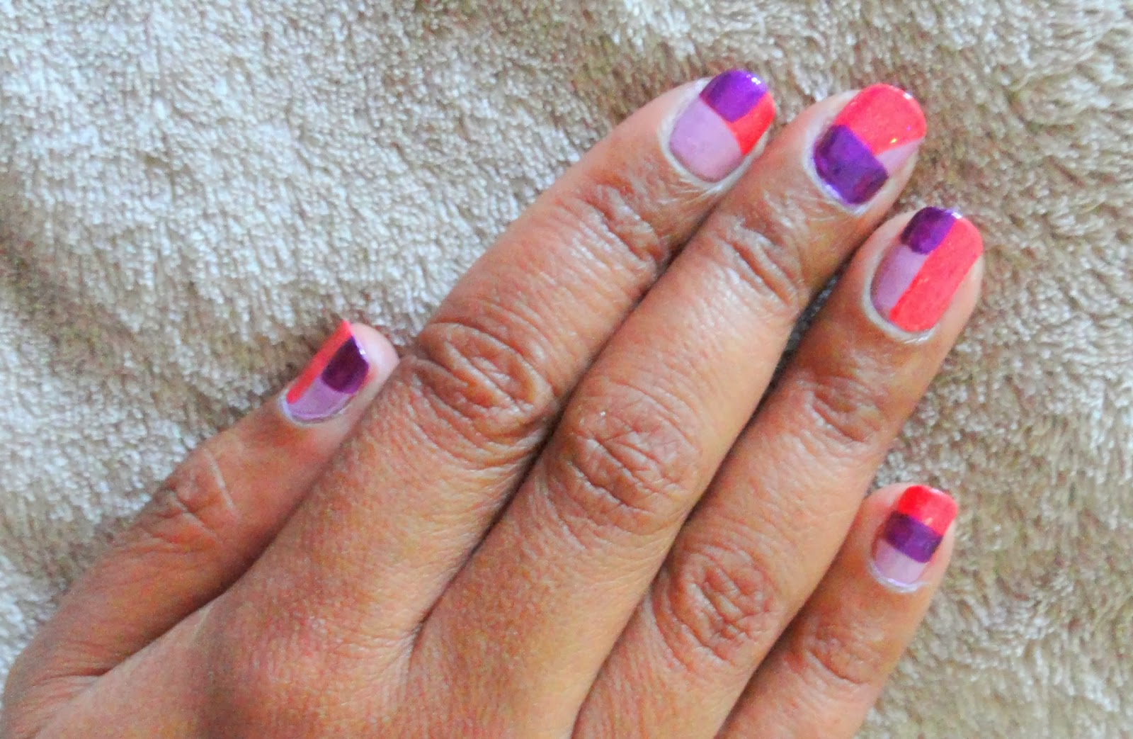 Color blocking nail designs with nail polish - wide 11