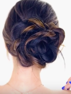 Super Easy Wedding Hairstyle For Bridesmaids The Floral Side Bun
