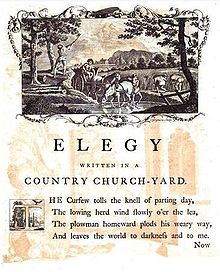 elegy written in a coutry churchyard The curfew tolls the knell of parting day, the lowing herd wind slowly o'er the lea, the ploughman homeward plods his weary way, and leaves the world to. elegy written in a coutry churchyard The curfew tolls the knell of parting day, the lowing herd wind slowly o'er the lea, the ploughman homeward plods his weary way, and leaves the world to.