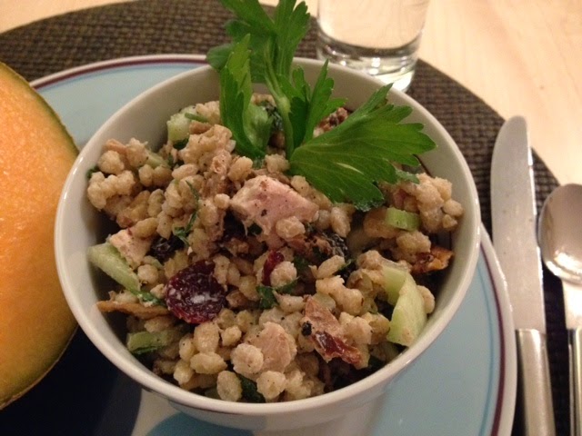 Roasted Turkey, Dried Cherries and Barley Salad