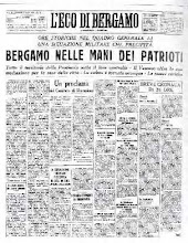 LA PRIMA PAGINA DEI GIORNALI LOCALI NEI GIORNI DELLA "LIBERAZIONE "