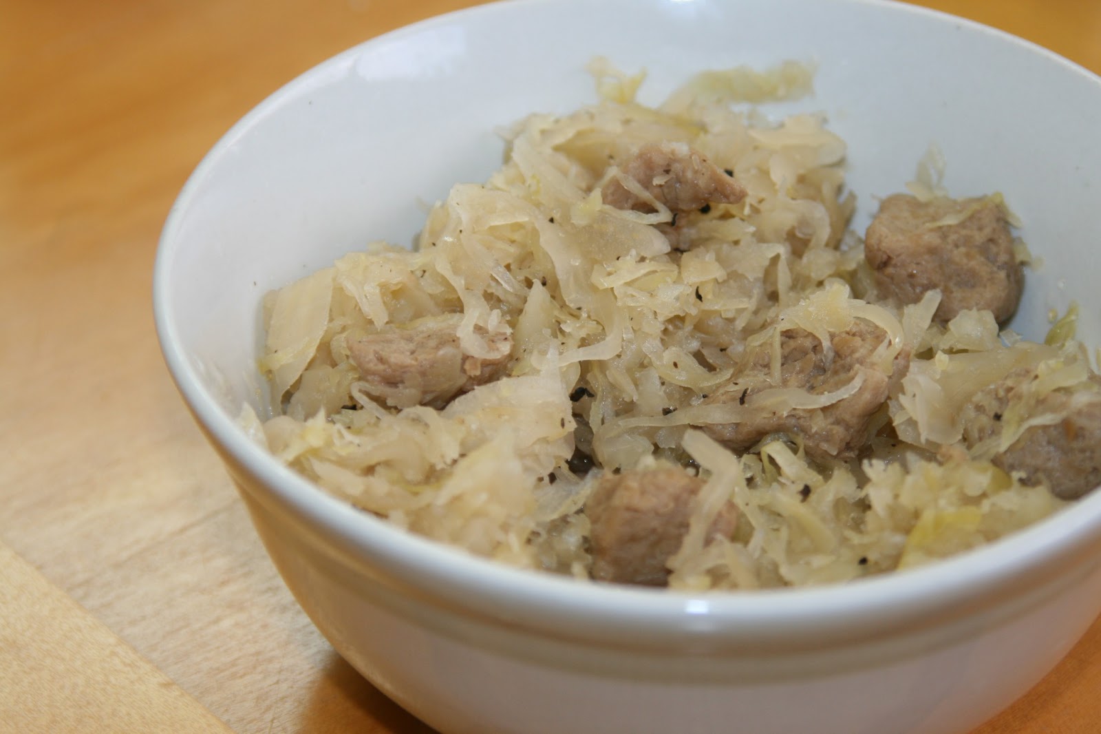 I Am VeggieMightee! Sork and Powerkraut (Vegan Pork & Sauerkraut)