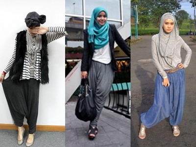 hijab pants harem mignonesia wide pant ina call via