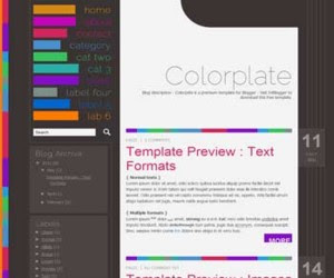 Colorplate Blogger Template