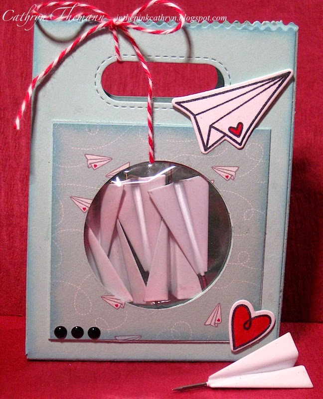In the Pink, Designs by Cathryn Paper Airplane Gift Bag and Tag