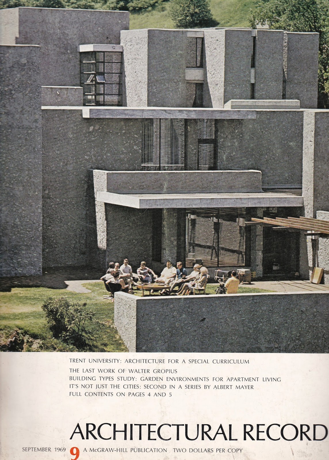 Include Me Out 60s Modernism Architectural Record September 1969 Ads