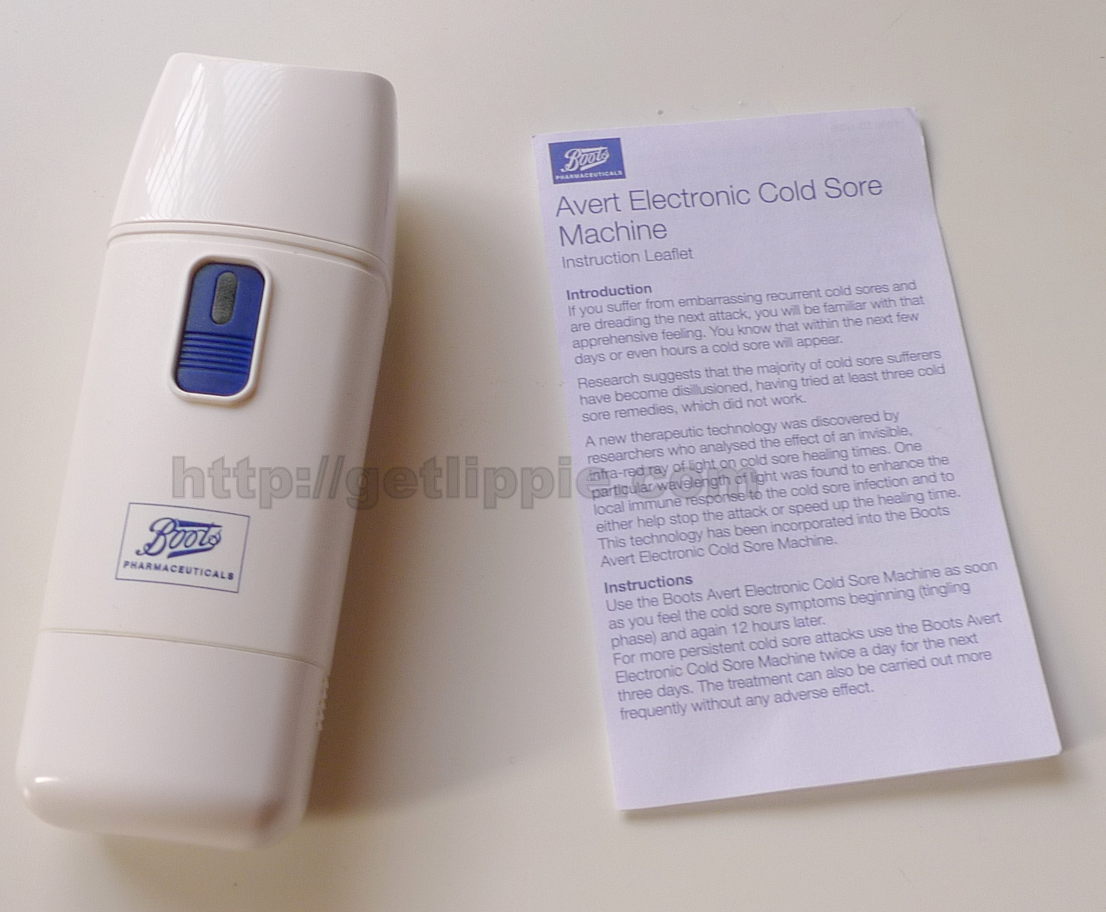 Boots Avert Electronic Cold Sore Machine Get Lippie