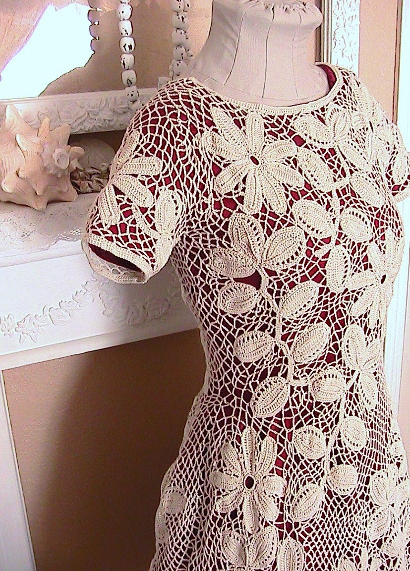 Katty's Cosy Cove Making an Irish Crochet Dress.