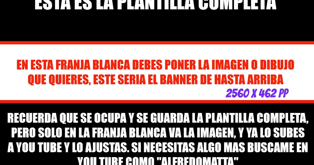 Medidas De Un Banner De Youtube