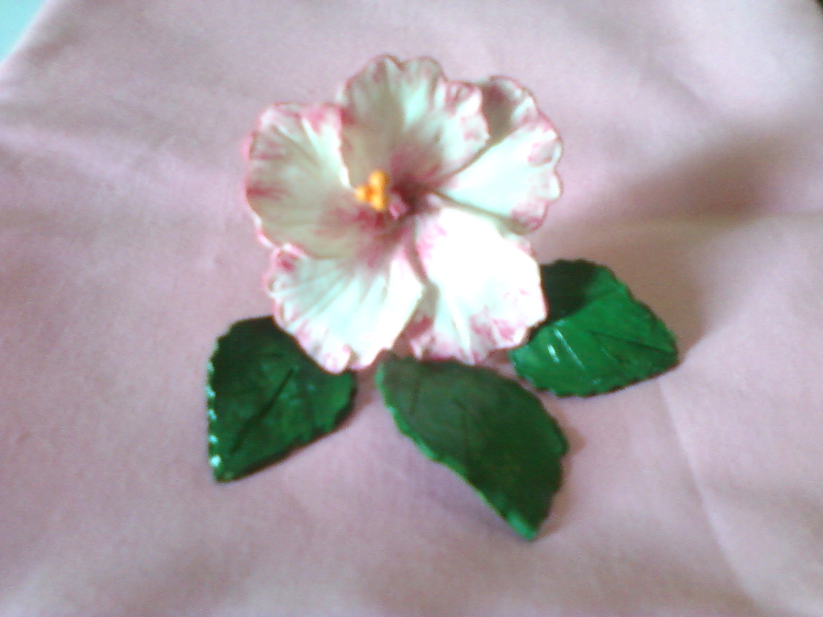 CRAFT WORLD Clay Hibiscus Flower